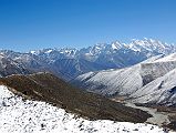 32 Looking Back At Mountains Behind Nyalam And Drakpochen From Ridge Above Shigdip